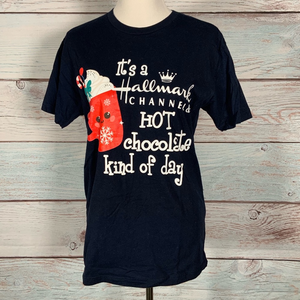 Hallmark hot cocoa short sleeve tee shirt med